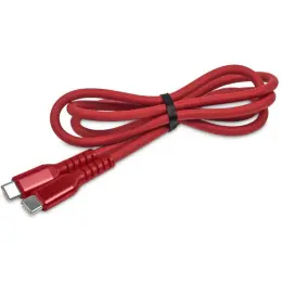 Altitude Mable Fast Charge Type-C to Type-C Charging Cable in Pouch Red Cable